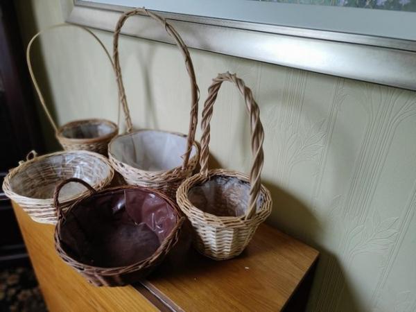 Image 3 of Wicker Baskets – Set of 5 (can be sold separately)