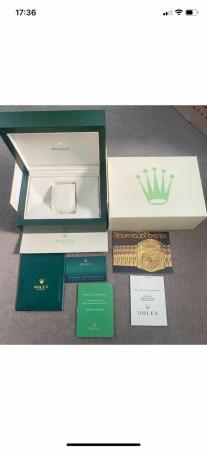 Image 2 of Green wave Rolex watch box case
