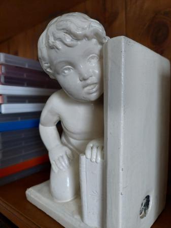 Image 8 of Cherub French antique bookends