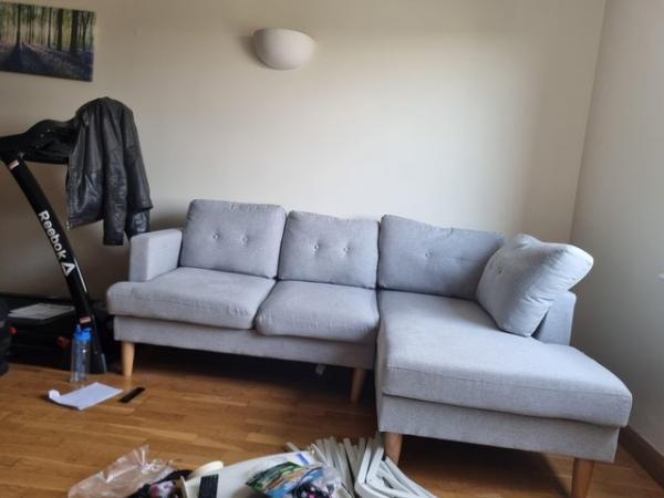 Image 3 of Good condition corner sofa; no rips, tears or stains.