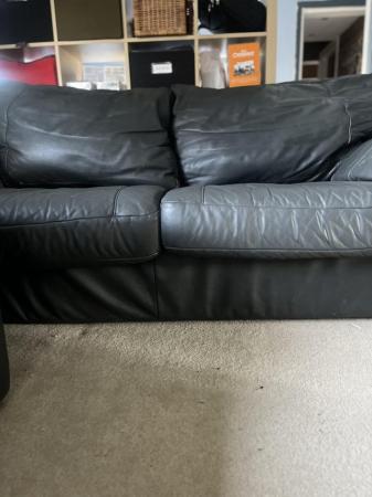 Image 1 of Genuine soft leather sofa