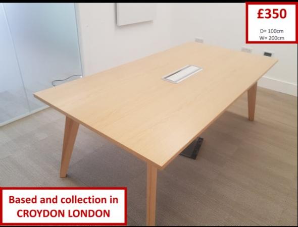 Image 7 of Office Boardroom Meeting COnference Table Desk