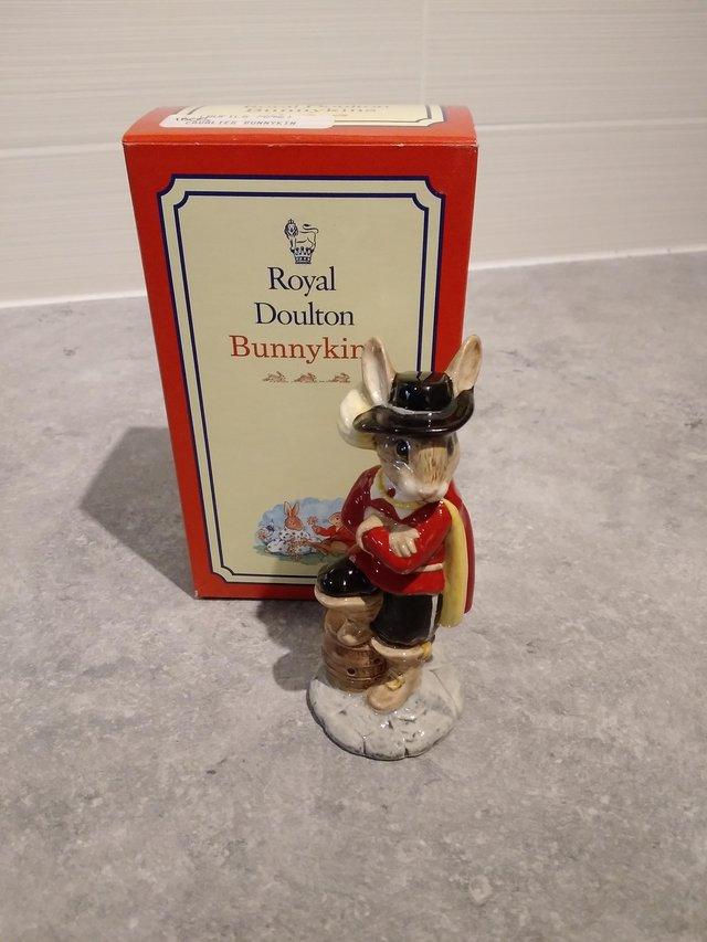 Preview of the first image of ROYAL DOULTON Bunnykins figure DB179 "Cavalier".