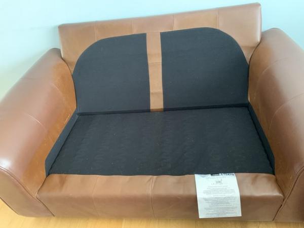 Image 1 of Leather sofa - Next - brown