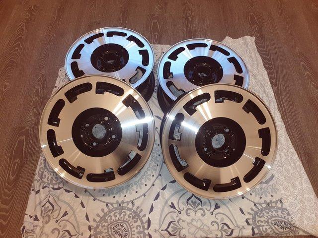Preview of the first image of MK1 VW GOLF GTI PIRELLI P SLOT ALLOY WHEELS.
