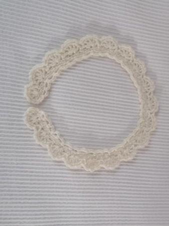 Image 1 of LADIES KNITTED COLLAR CREAM COLOUR