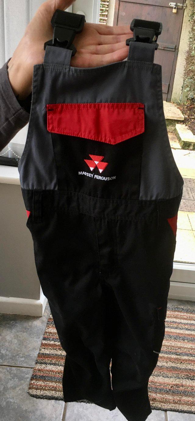 Preview of the first image of Massey Ferguson Bib and Brace 4-5 years.