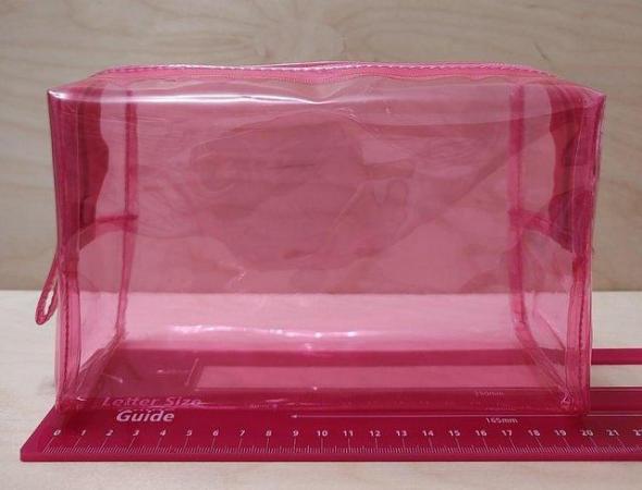 Image 2 of Marks and Spencer Pink Zipped Makeup Wash Bag Collect Post
