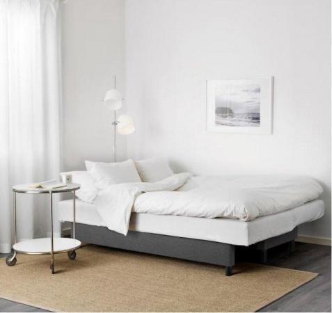 Image 4 of IKEA ASARUM 3-seat sofa-bed, Knisa dark grey