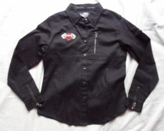 Image 1 of Harley Davidson Ladies Medium black shirt