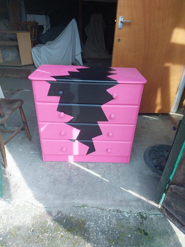 Preview of the first image of Funky chest of pine draws.