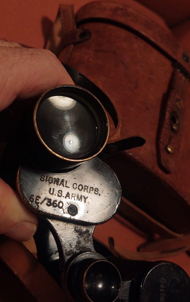 Preview of the first image of WW2 US Army Signal Corps Binoculars.