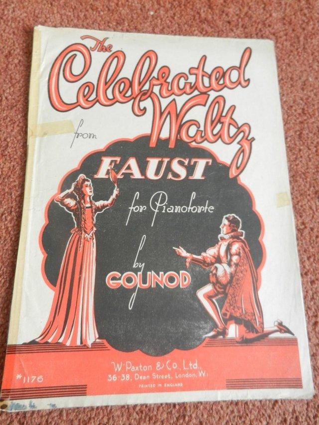 Preview of the first image of Sheet Music The Celebrated Waltz from Faust by Gounod.