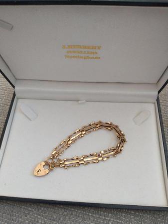 Image 1 of Gold Gate Braclet. Great condition