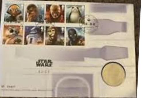Image 1 of Royal Mint 2017 Star Wars Silver Proof Medal Cover