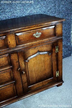 Image 27 of TITCHMARSH AND GOODWIN OAK DRESSER BASE SIDEBOARD HALL TABLE