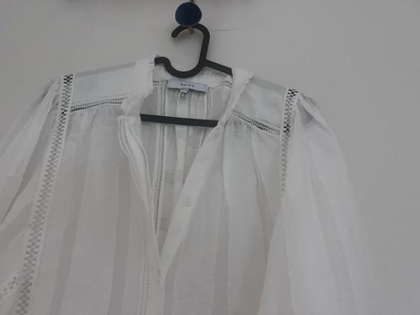 Image 1 of Reiss White Broderie Dress