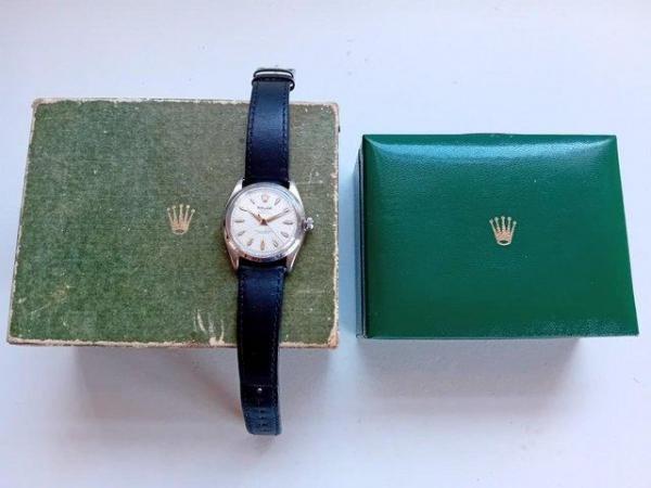 Image 2 of VINTAGE 50s ST/STL OYSTER PERPETUAL MENS WATCH + 2 BOXES