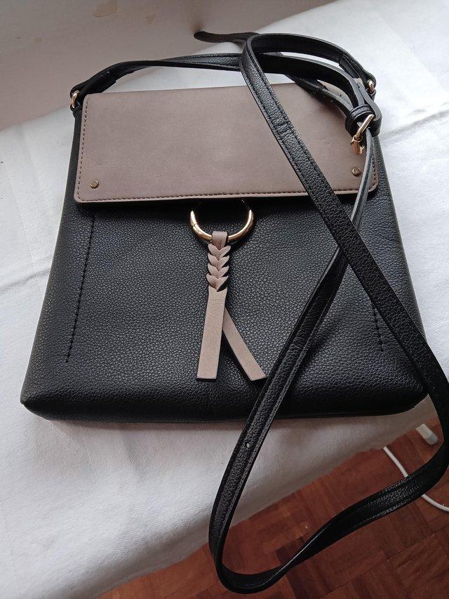 Preview of the first image of Cross body bag from M&S in black and grey.