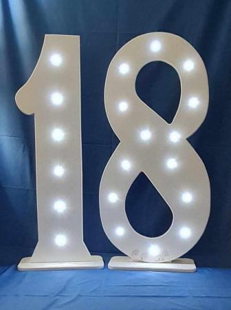Image 2 of 4ft led light up numbers for sale
