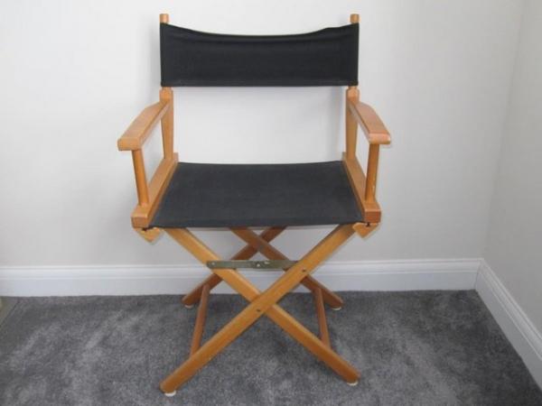 Image 2 of Directors chair in a light wood
