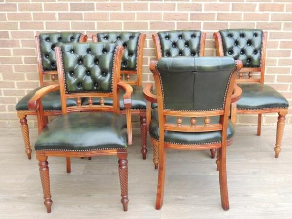 Image 5 of 6 Chesterfield Luxury Dining Chairs (UK Delivery)