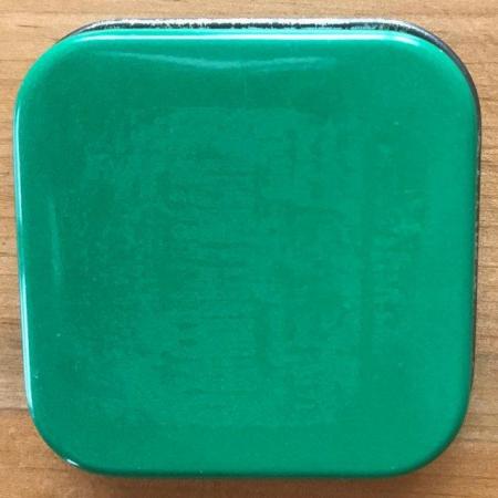 Image 3 of Small square 'green fingers' tin with garden design lid.