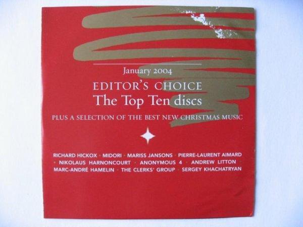 Image 2 of Gramophone Editor’s Choice The Top 10 Discs of January 2004