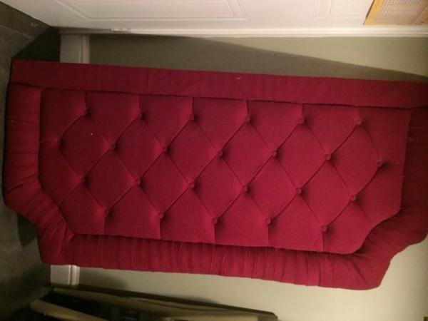 Image 1 of Double bed padded headboard