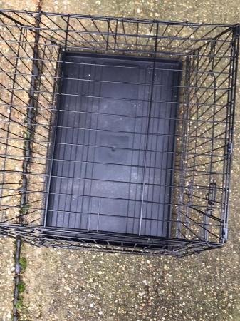 Image 2 of A Black Folding Dog Crate
