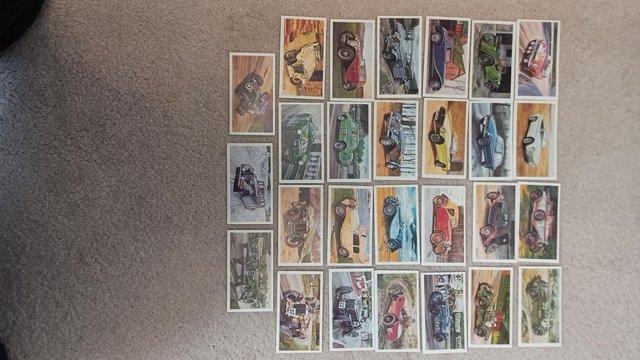 Image 2 of Cigarette Cards Grandee Famous MG Marques set of 28 in mint