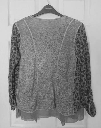 Image 2 of Ladies Layered Waterfall Cardigan By Stella Rosa - Size L