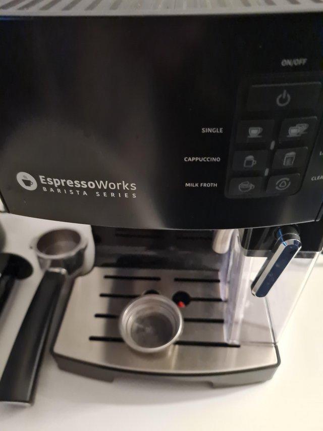 Preview of the first image of Espresso coffee machine with bean grinder.