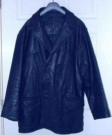 Image 1 of Men's Black Leather Jacket by Kit