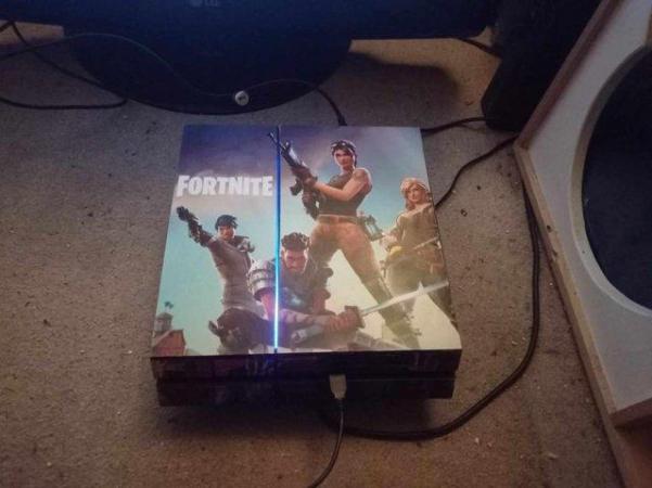 Image 3 of FORTNITE PS4 model CUH-1116A console+ 2 Controllers+ 2 Games