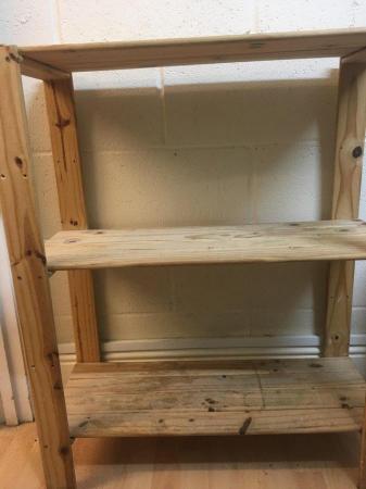 Image 1 of Wooden free standing shelf unit