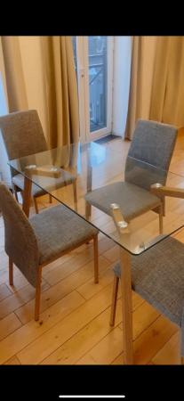 Image 3 of Wayfair Dining Table set 4 chairs