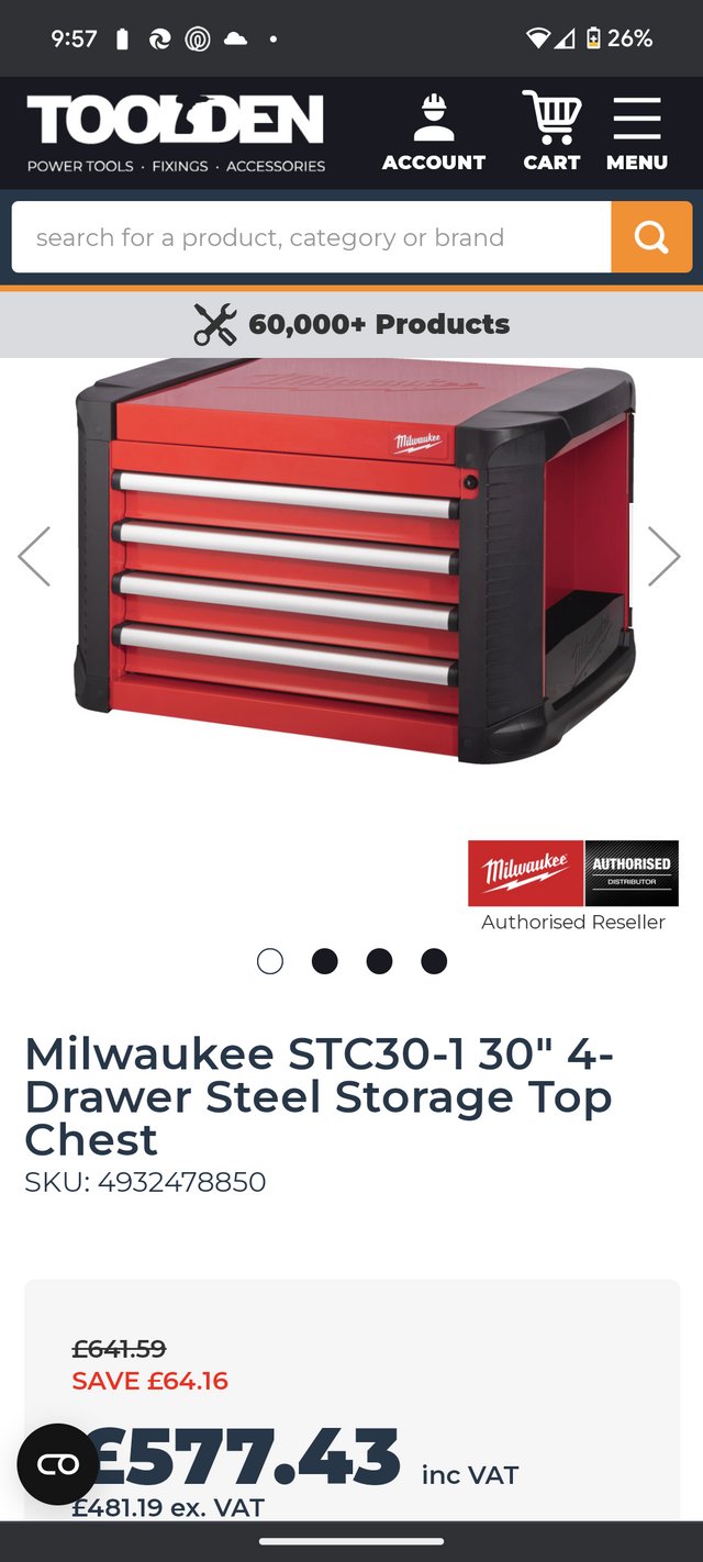 Preview of the first image of Milwaukee toolbox stc30-1.