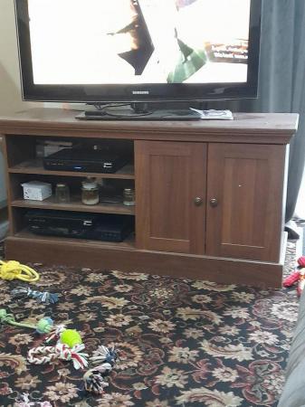 Image 1 of FREE  Tv unit / cupboard dark wood excellent condition
