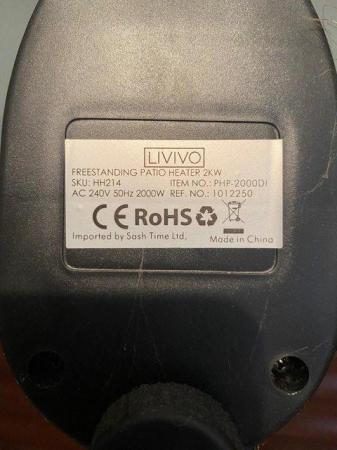Image 2 of Livivo Electric Patio Heater (2kw)