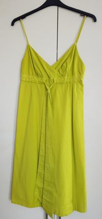 Image 1 of J. Crew lime green, below knee summer dress UK size 12 (US s