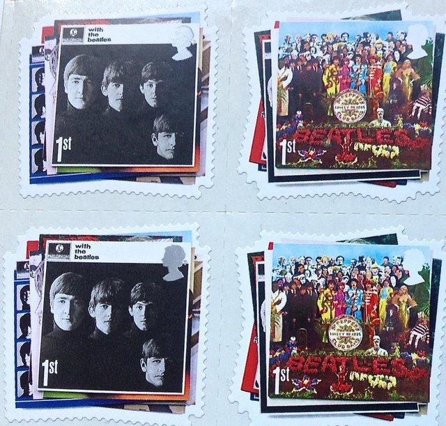 Preview of the first image of 30-Beatles  Royal Mail UK Commemorative Stamps.