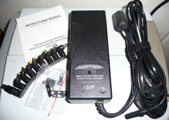 Preview of the first image of UNIVERSAL AC 120 WATT LAPTOP / NOTEBOOK POWER ADAPTER.
