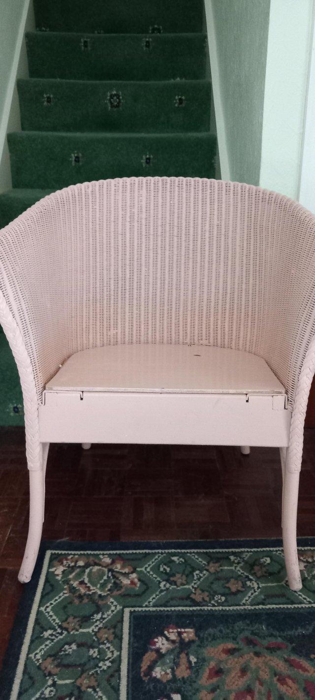 Preview of the first image of LLOYD LOOM STYLE CHAIR..1960s.