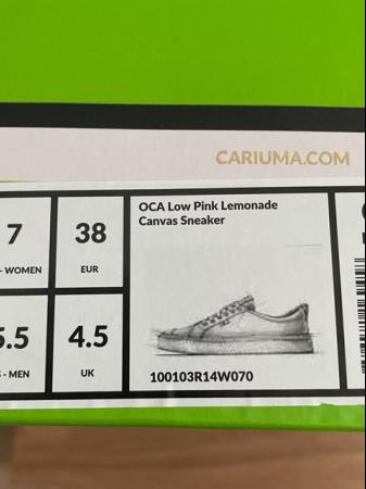 Image 5 of CARIUMA Pink Canvas Shoes Size 4.5