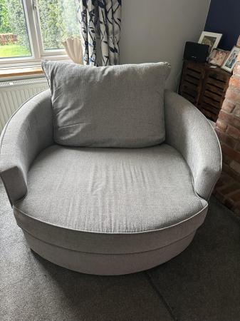 Image 5 of 5 seater sofa with two large foot rests and double chair