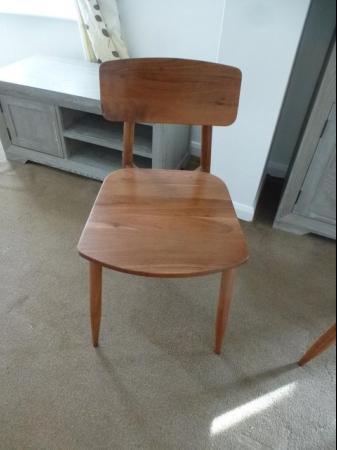 Image 2 of NEW SWOON Southwark Jupiter Dining Chairs acacia wood catB