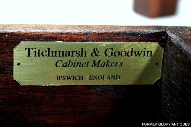Image 9 of TITCHMARSH & GOODWIN OAK LAMP PHONE HALL CONSOLE TABLE STAND