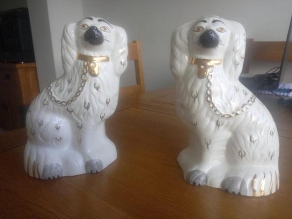Image 1 of Vintage/Antique Beswick Porcelain Dogs 1378