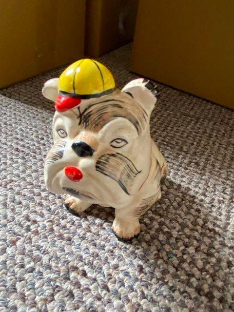 Preview of the first image of Vintage China Bulldog moneybox.